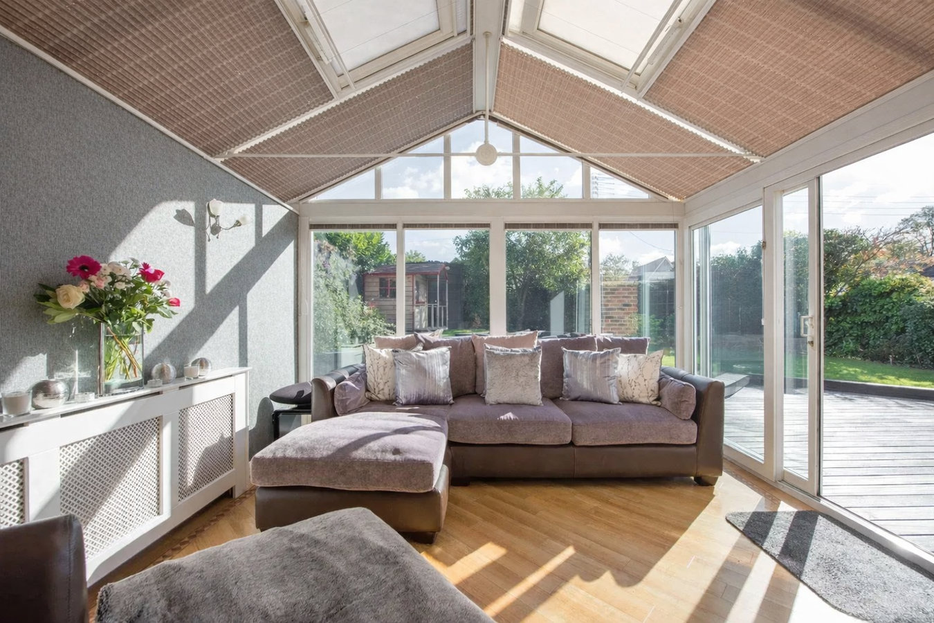 Patio-to-sunroom conversion